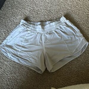 White lululemon shorts  size 8